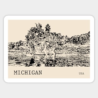 Michigan USA Sticker